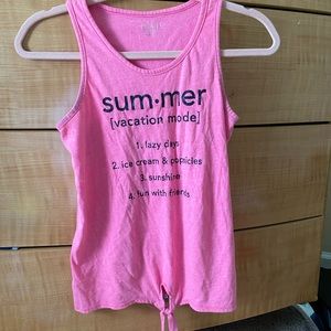 Worn a few times. It will come washed and ironed.